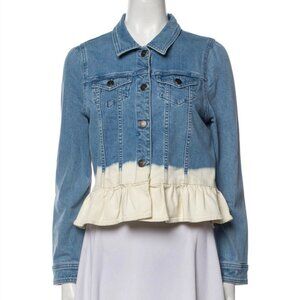 Kate Spade Adorable Ombre Jean Jacket with Ruffle